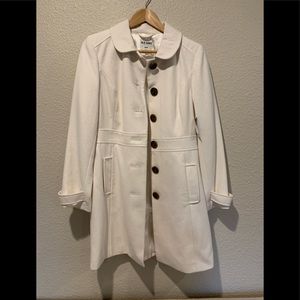 White/cream pea coat